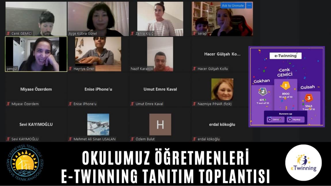OKULUMUZ ÖĞRETMENLERİ E-TWINNING TANITIM TOPLANTISI