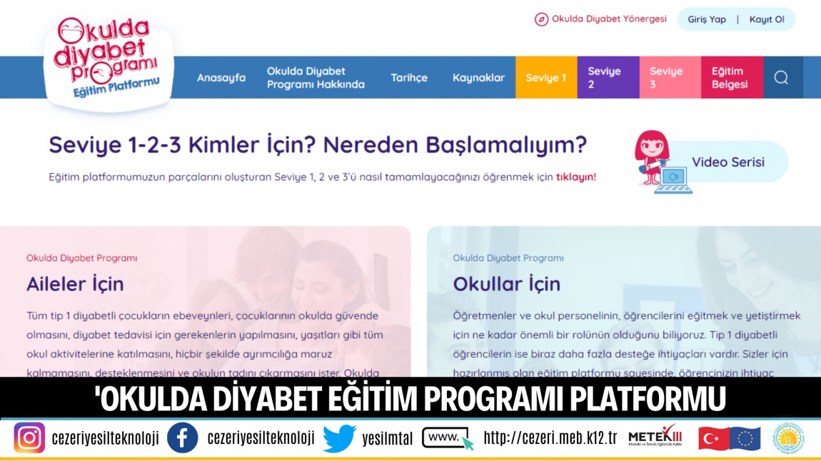 OKULDA DİYABET EĞİTİM PROGRAMI PLATFORMU