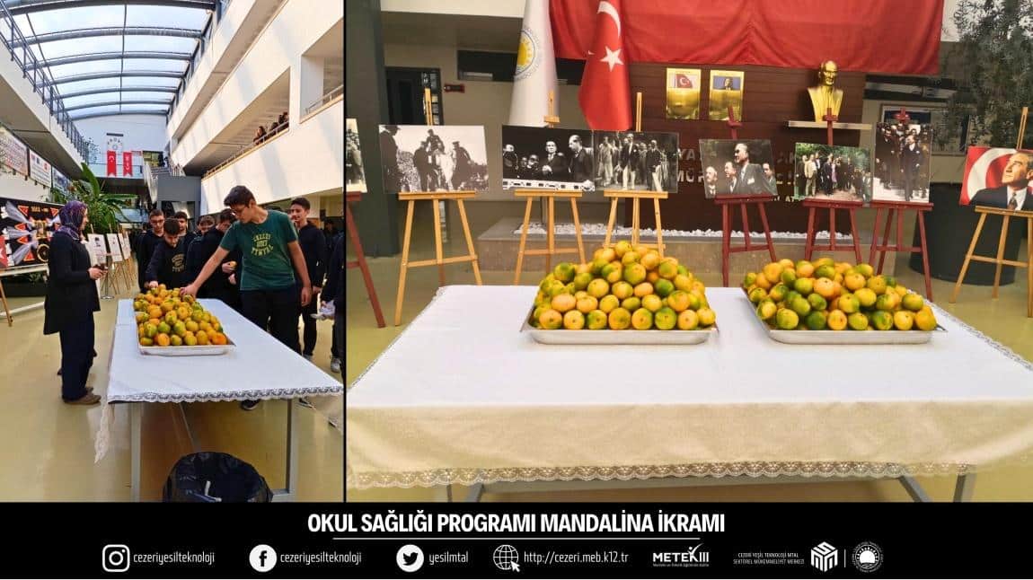   OKUL SAĞLIĞI PROGRAMI MANDALİNA İKRAMI 