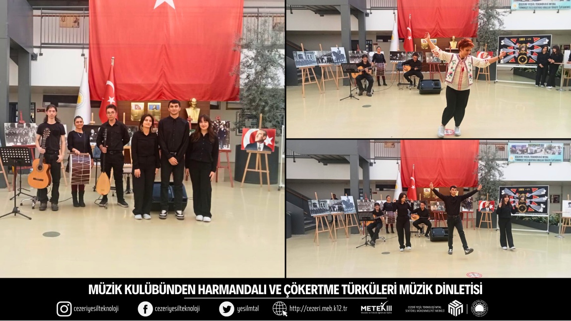 MÜZİK KULÜBÜNDEN HARMANDALI VE ÇÖKERTME TÜRKÜLERİ MÜZİK DİNLETİSİ