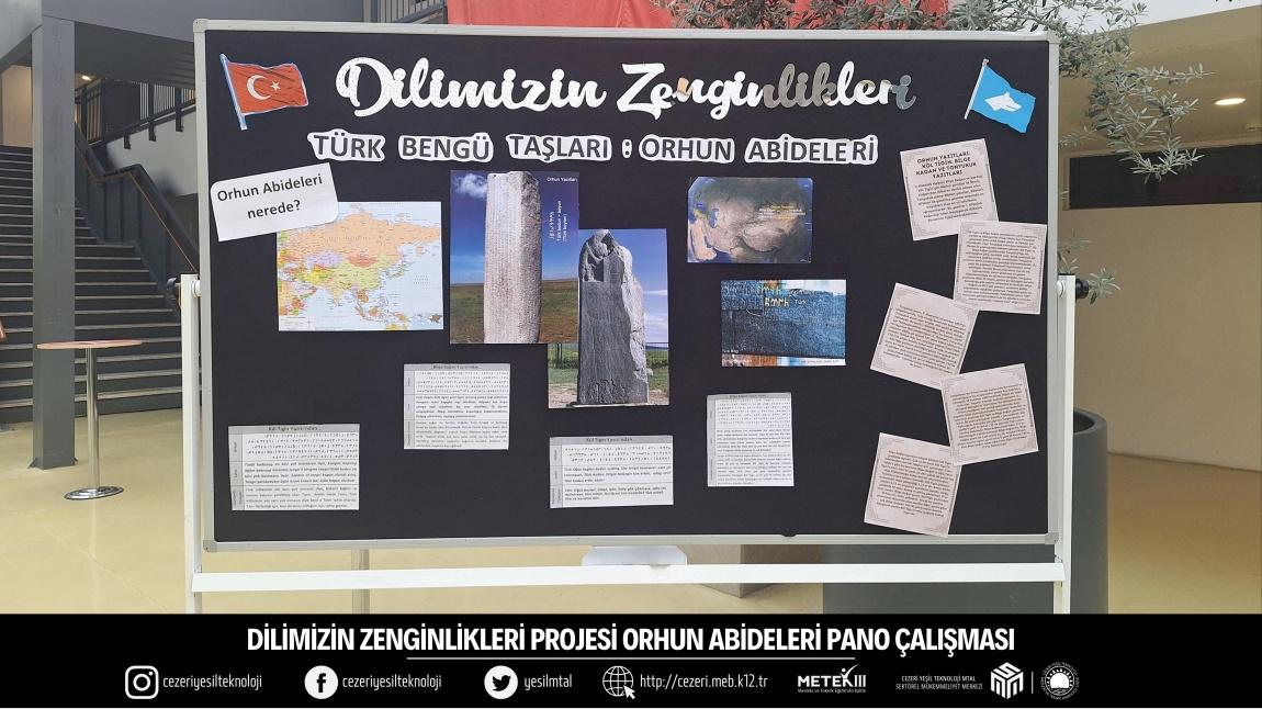 DİLİMİZİN ZENGİNLİKLERİ PROJESİ ORHUN ABİDELERİ PANO ÇALIŞMASI