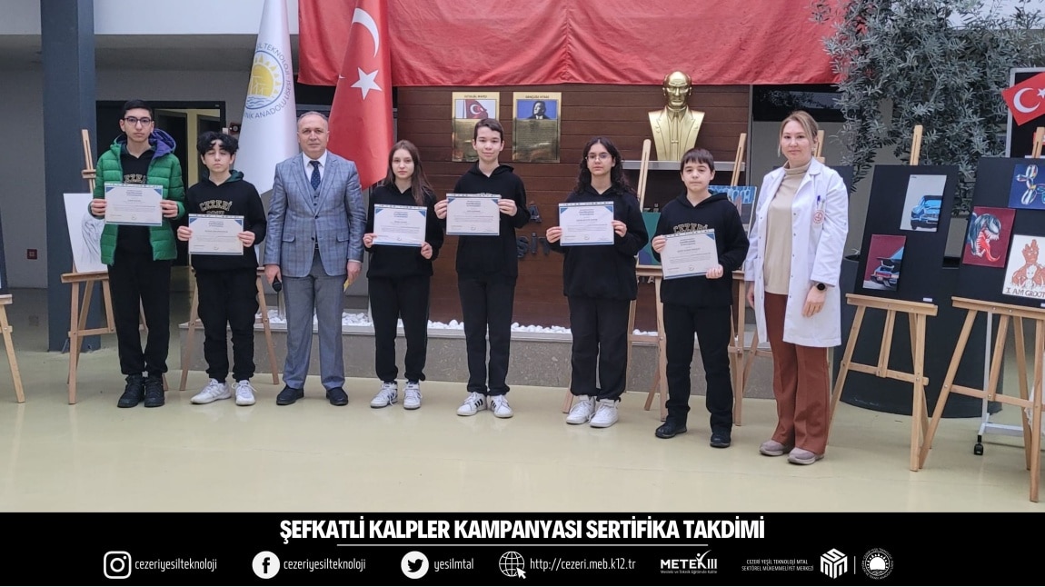 ŞEFKATLİ KALPLER KAMPANYASI SERTİFİKA TAKDİMİ