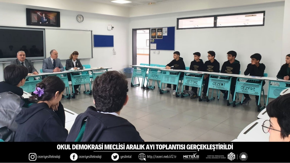 OKUL DEMOKRASİ MECLİSİ ARALIK AYI TOPLANTISI GERÇEKLEŞTİRİLDİ