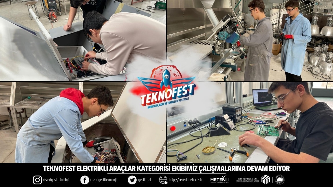 TEKNOFEST ELEKTRİKLİ ARAÇLAR KATEGORİSİ EKİBİMİZ ÇALIŞMALARINA DEVAM EDİYOR