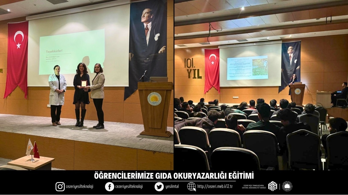 ÖĞRENCİLERİMİZE GIDA OKURYAZARLIĞI EĞİTİMİ