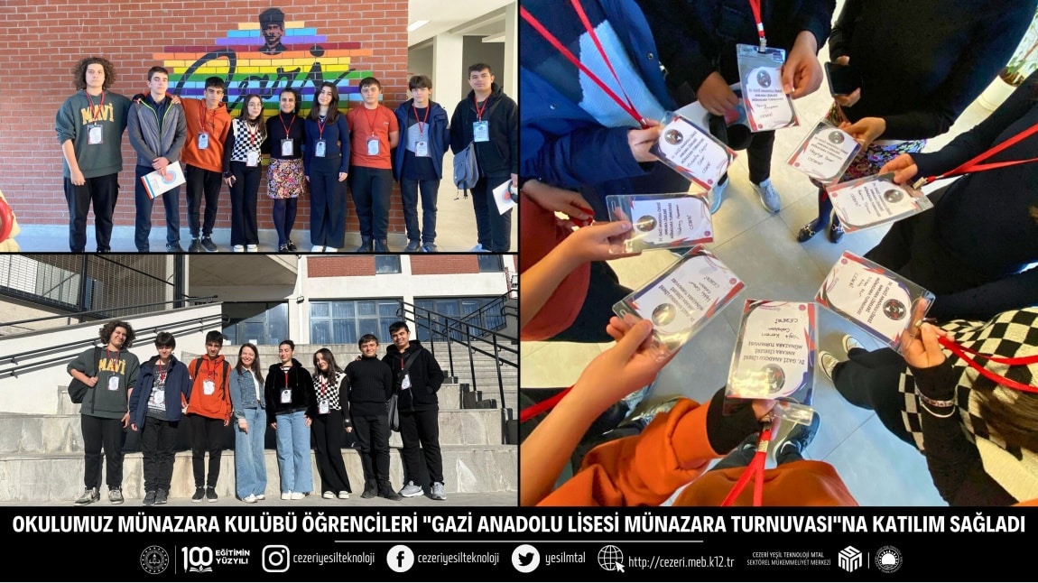 OKULUMUZ MÜNAZARA KULÜBÜ ÖĞRENCİLERİ 