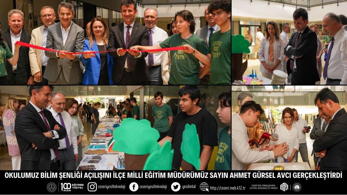 OKULUMUZ BİLİM ŞENLİĞİ AÇILIŞINI İLÇE MİLLİ EĞİTİM MÜDÜRÜMÜZ SAYIN AHMET GÜRSEL AVCI GERÇEKLEŞTİRDİ